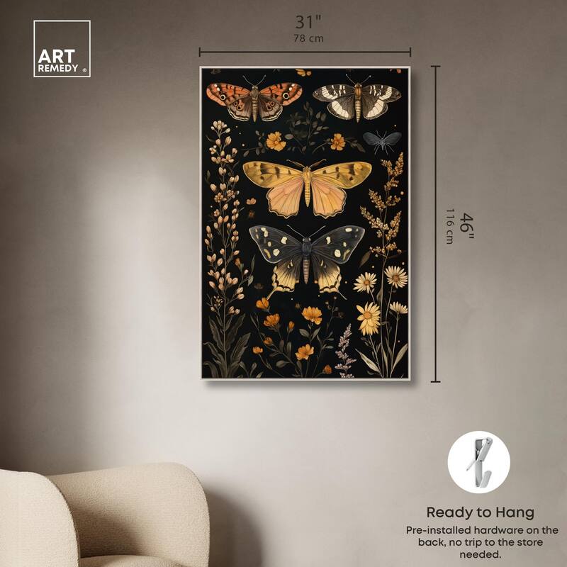 Winged Visitors II Canvas by Art Remedy