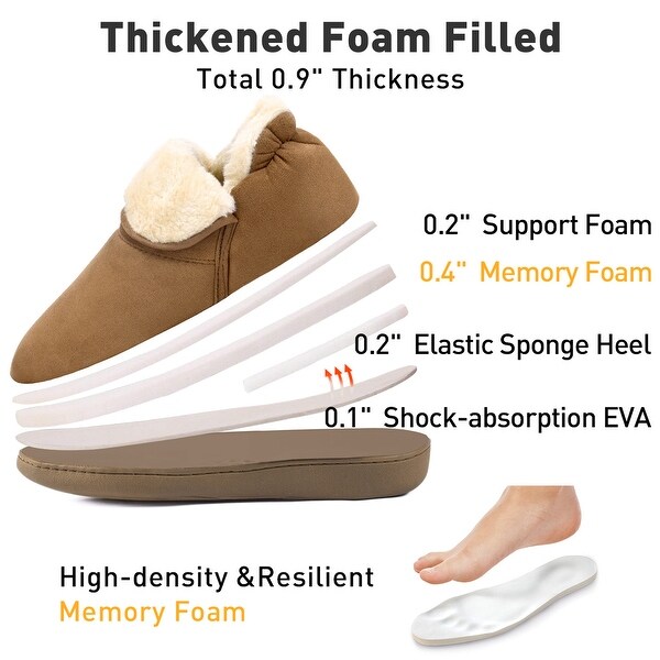 mens ankle high house slippers