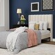 preview thumbnail 78 of 88, AUFANK Upholstered Platform Bed Frame with Headboard Wooden Slats Support Beige - Twin