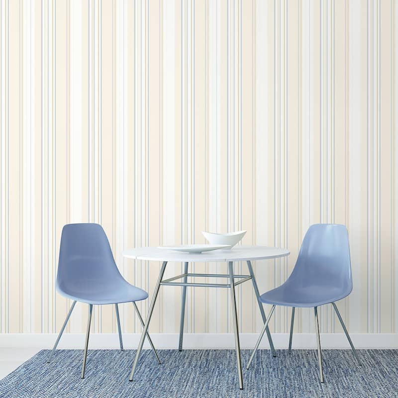Galerie Wallcoverings Kitchen Recipes Mixed Stripes Vinyl on Non-woven Matte Wallpaper Roll