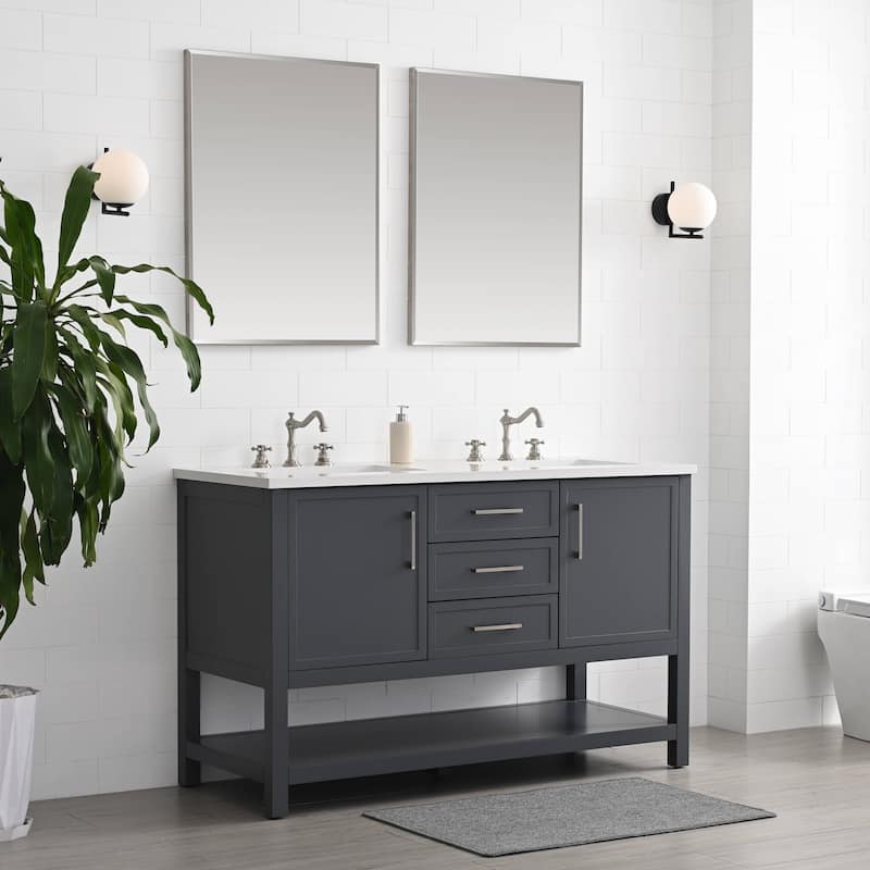 Sudio Design Arlo 54" Double Bathroom Vanity - 54" Double Sink
