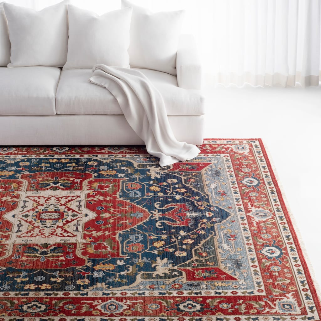 Lauren Ralph Lauren Camille Traditional Medallion Rug Fringe