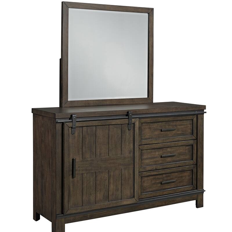 Liberty Furniture Thornwood Hills Youth Panel Bedroom Set with Bed, Dresser, Mirror - Full or Twin