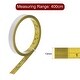 Adhesive Tape Measure 160 inch/4M Left to Right Read Steel sticky Ruler ...