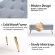 preview thumbnail 52 of 92, Velvet Storage Ottoman Bench with gold legs and Nailhead Trim for Bedroom/End of Bed/Entryway/Window