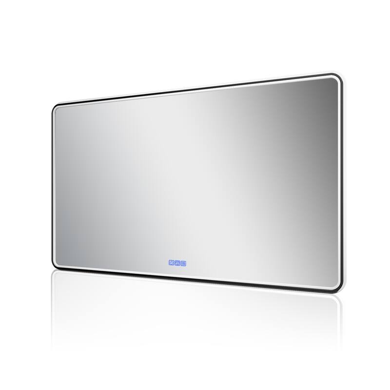 ExBrite Bathroom LED Mirror with Defog, Stepless Dimming - 60" x 36"