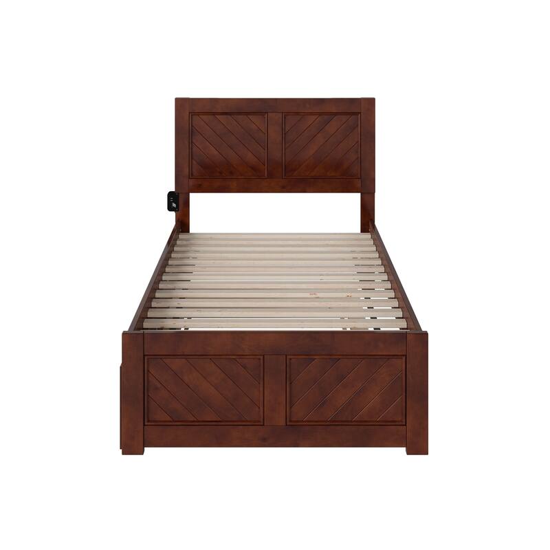 AFI, Canyon Platform Bed with Matching Footboard & Trundle