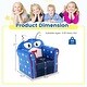 preview thumbnail 5 of 4, Kid's Sofa Chair Toddler Upholstered Armchair Children Couch Navy