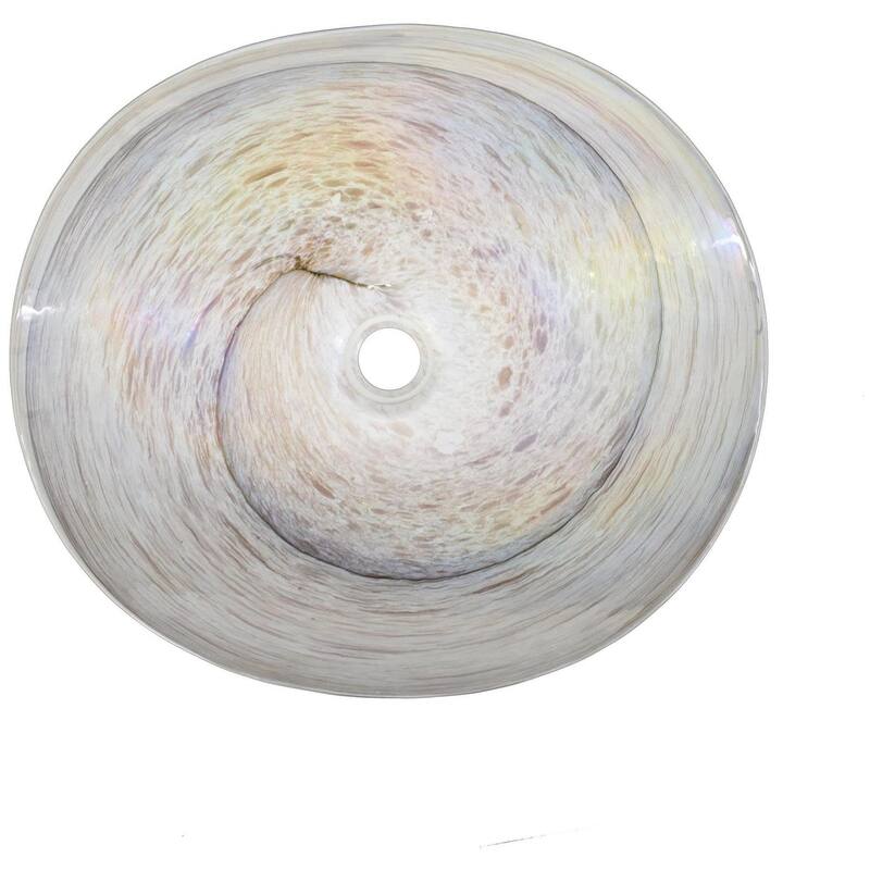 Native Trails Murano 20" Oval Glass Vessel Bathroom Sink