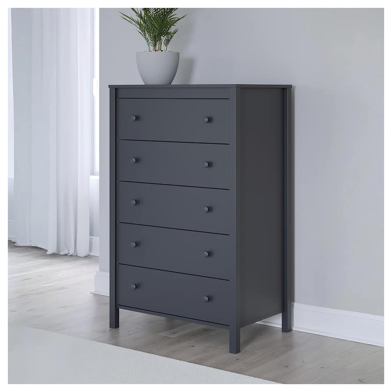 Signature Design by Ashley Simmenfort Blue Chest of Drawers - 5-drawer - Blue
