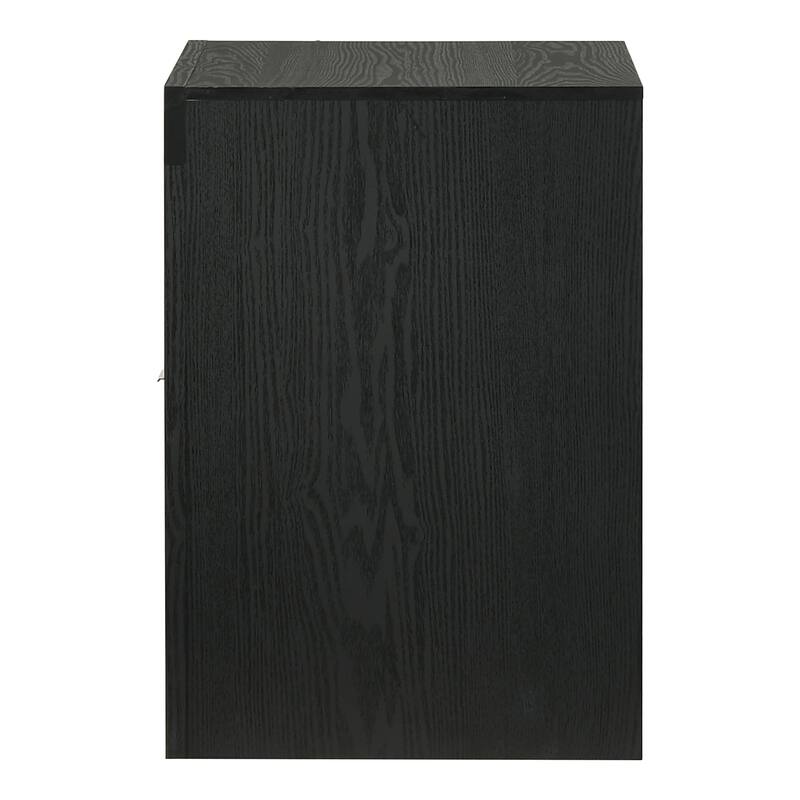 Furniture of America Merro Modern Solid Wood 1-Drawer Nightstand with Top Open Shelf (Set of 2)