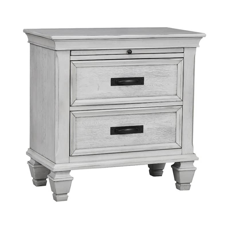 Capistrano Antique White 3-piece Bedroom Set with Dresser