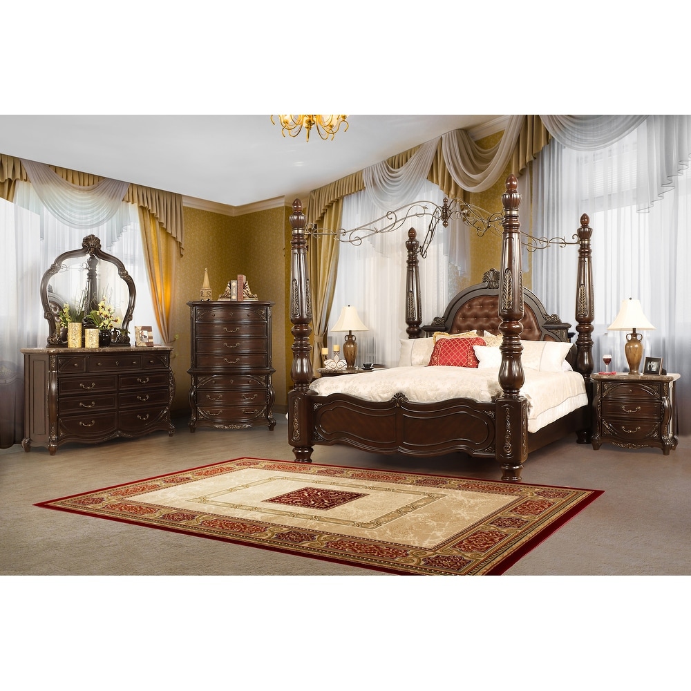 King size 2025 poster bed set