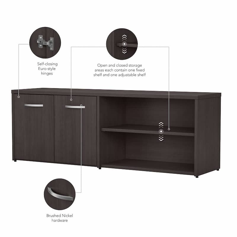 Studio C Low Storage Cabinet with Doors by Bush Business Furniture