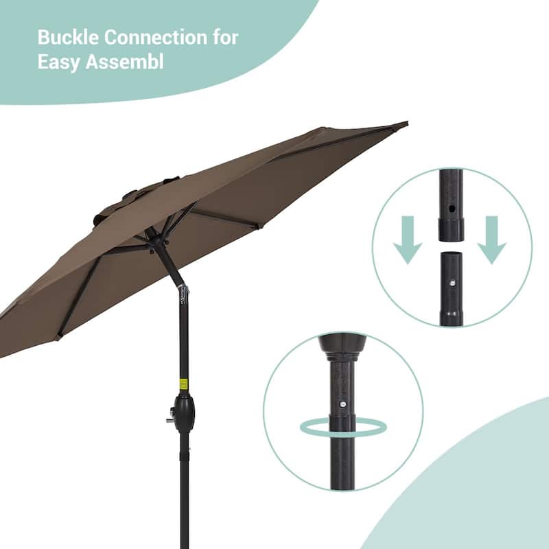 Bonosuki 7.5Ft Patio Market Umbrella Weather-Resistant Table Umbrella