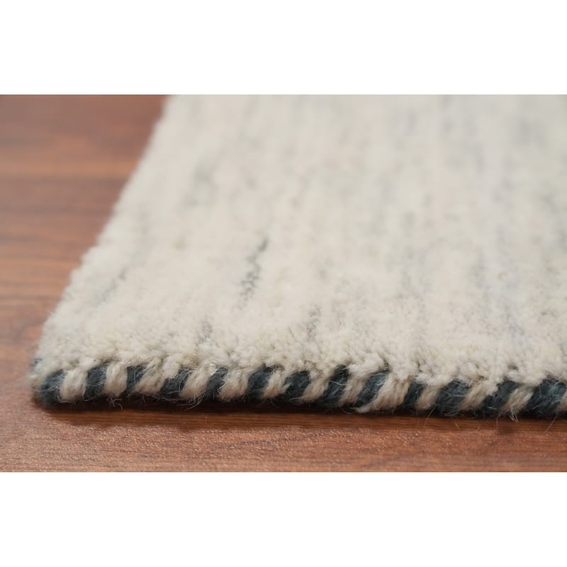 Hand Knotted Oriental 100% Wool Carpet Tribal Animal Pictorial Beige & Ivories Gabbeh Area Rug - 7' 9'' X 5' 1''
