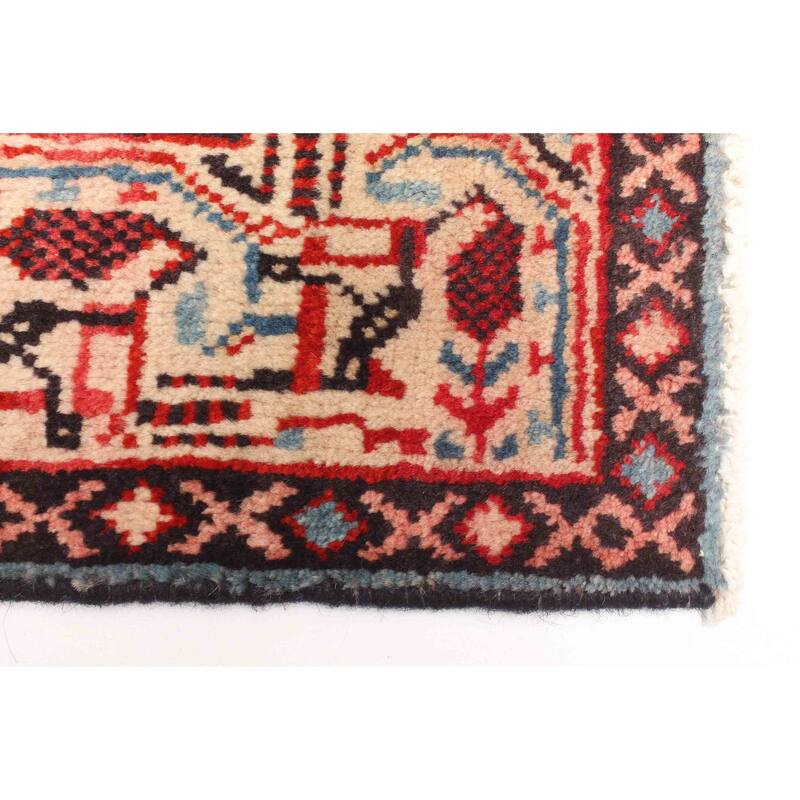 ECARPETGALLERY Hand-knotted Andelz Red Wool Rug - 4'4 x 6'9