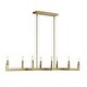 preview thumbnail 4 of 9, Uttermost Cordoba 8 Light Linear Chandelier - 51.5"W x 14.25"D x 8.5"H