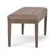 preview thumbnail 14 of 78, WYNDENHALL Hopewell 48 inch Wide Traditional Rectangle Ottoman Bench