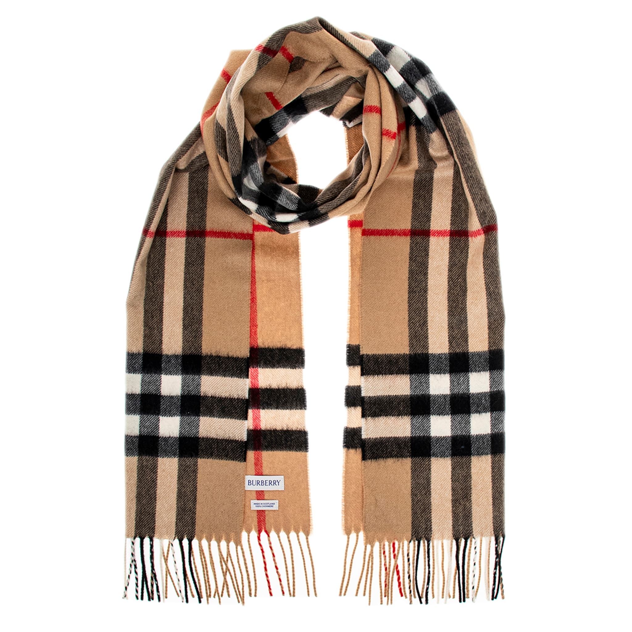 Burberry Check Cashmere Scarf