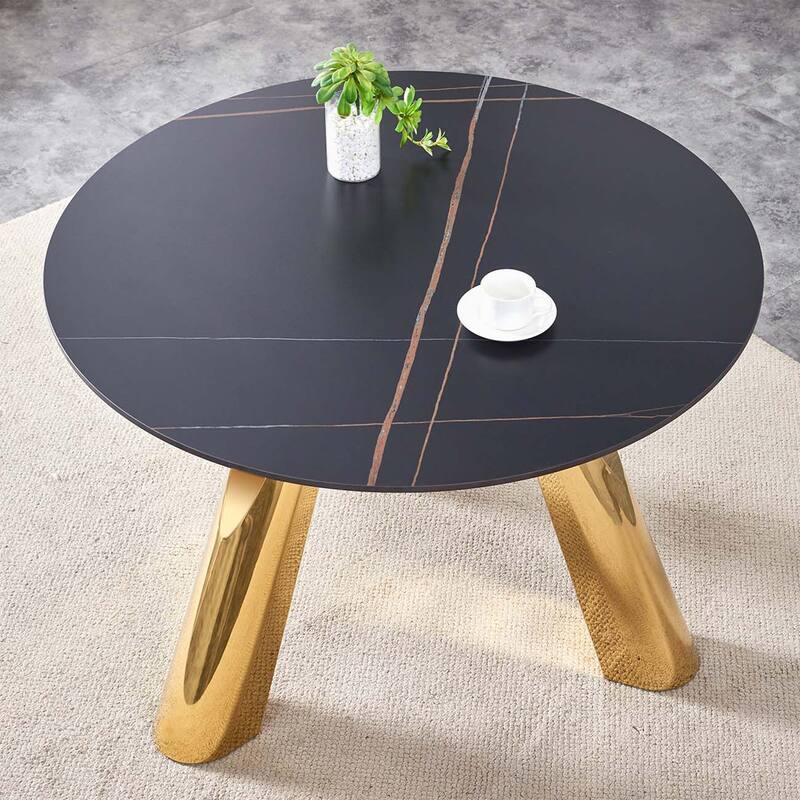 42 inch stainless steel granite round table