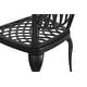 preview thumbnail 12 of 16, Aluminum Bistro Table and Chairs Set wUmbrella Hole(2 Chairs 1 Table)