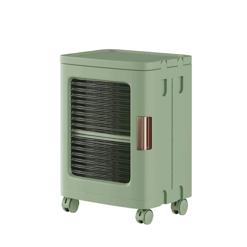 Javlergo 65" Narrow Tall Storage Bin 4 Tier Foldable Kitchen Storage Cabinet Organizer Freestanding Kitchen Pantry