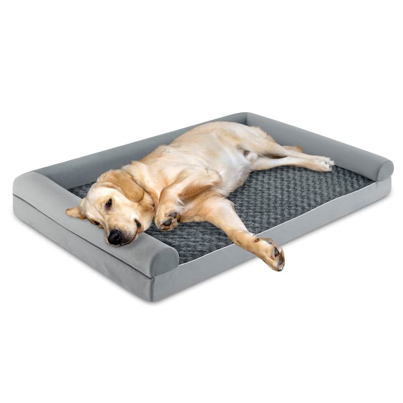 Costway L/XL/XXL Sized Large Pet Bed with Orthopedic Egg Crate Foam