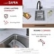 preview thumbnail 5 of 12, STYLISH 12 1/2'' Dual-Mount Stainless Steel Single Bowl Bar Sink - 12.5" x 18" x 7"