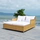 preview thumbnail 19 of 59, SAFAVIEH Outdoor Cadeo Wicker Daybed with Pillows and Cushions