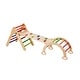 preview thumbnail 6 of 42, Wood Climbing Toy Set Pine 5-in-1 Play Gym for Kid's