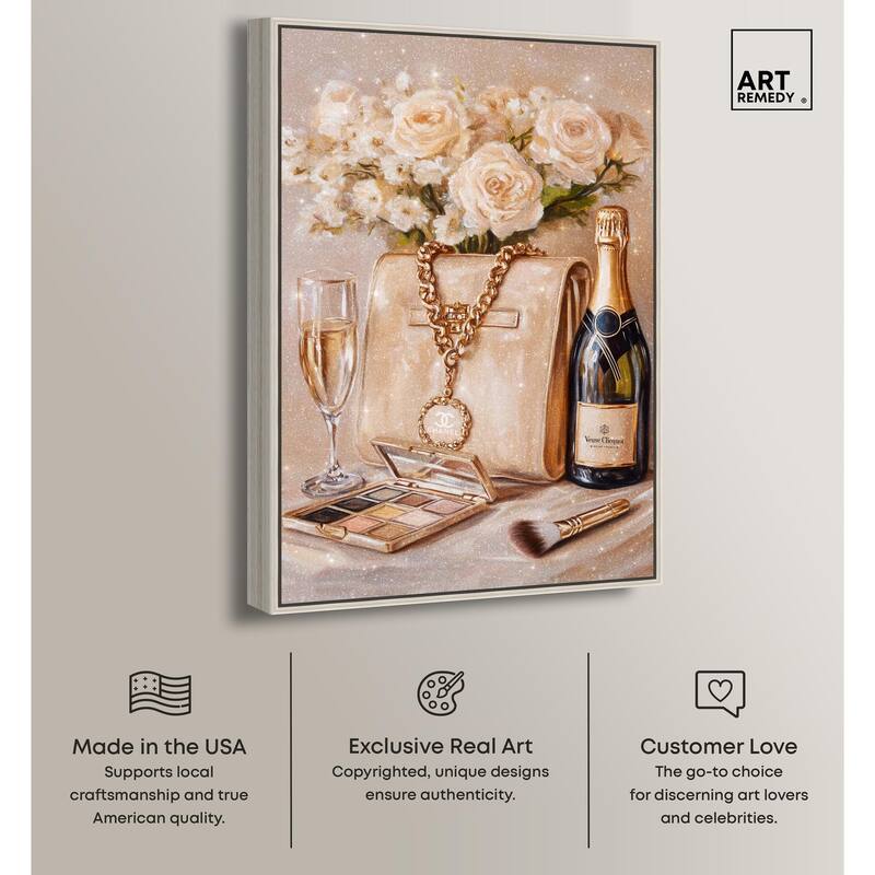 Make Up Drinks and Glam Canvas by Art Remedy