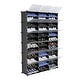 preview thumbnail 11 of 17, Portable Shoe Rack Organizer 66-72 Pair Tower Shelf Storage Cabinet