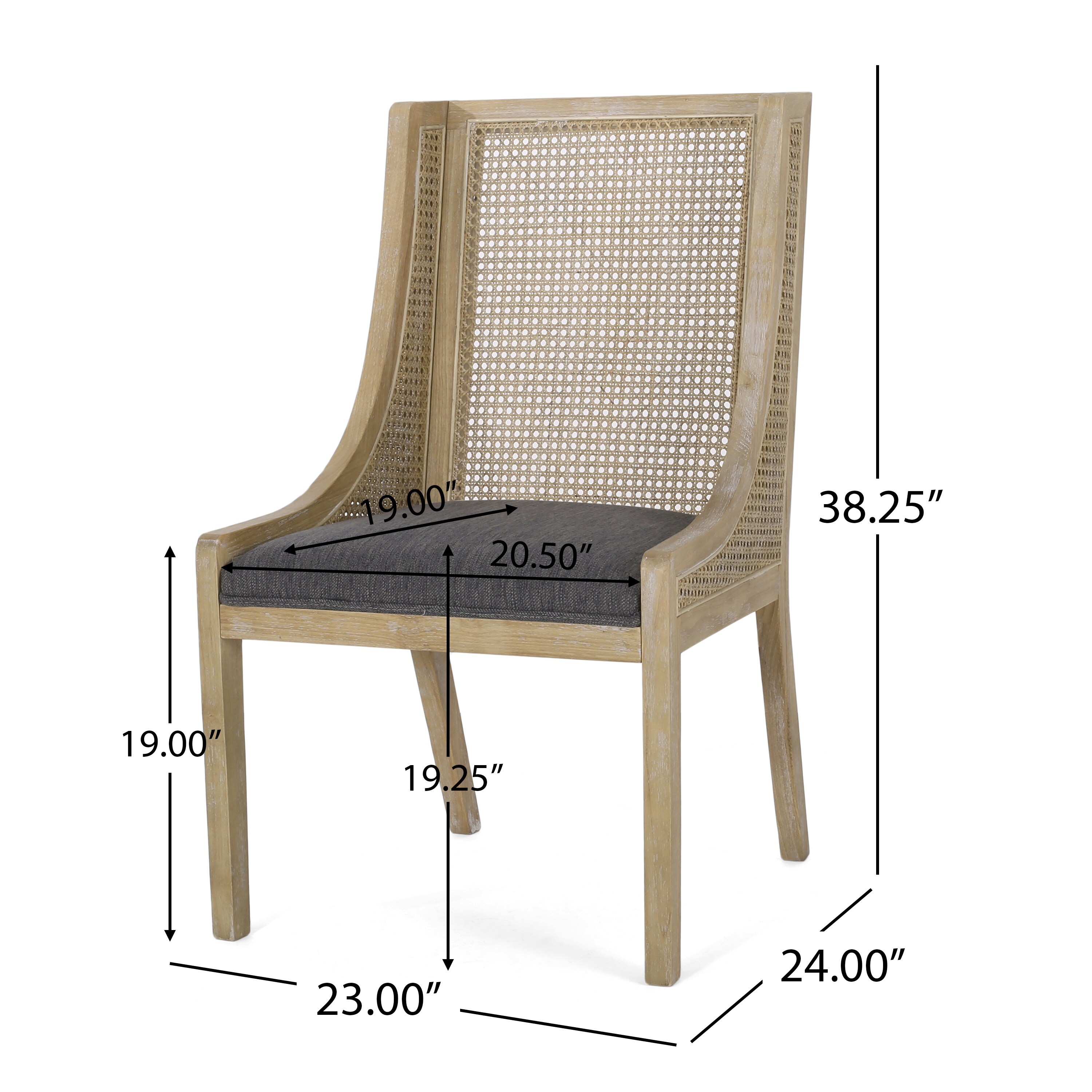 Overstock cane chair discount