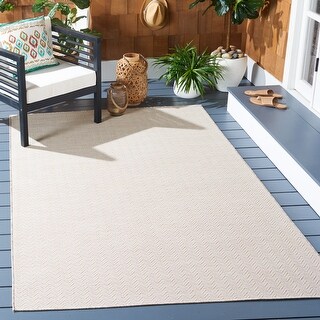 SAFAVIEH Hampton Erina Indoor/ Outdoor Chevron Rug - Bed Bath & Beyond ...