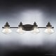 preview thumbnail 3 of 5, Luxury Colonial Bath Vanity Light, 8"H x 33.75"W, with Modern Farmhouse Style, Parisian Bronze, UQL2653 by Urban Ambiance