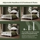 preview thumbnail 12 of 25, Roundhill Furniture Avellune 4-Piece Bedroom Set: Poster Bed with Dresser, Mirror, Chest, and 2 Nightstands, White Finish