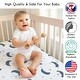 preview thumbnail 3 of 4, Sweet Jojo Designs Moon and Star Boy, Girl, Unisex/Gender Neutral 2 Pack Fitted Crib Sheets - Solid Blue & Watercolor, Celestial