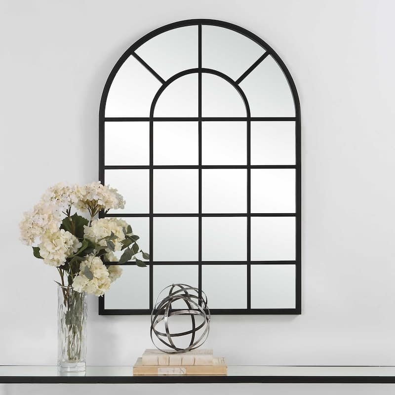 Carbon Loft Black Arched Mirror