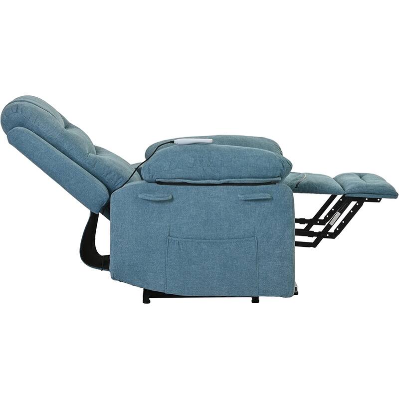Power Lift Recliner Chair with Heat Massage and Storage Pocket