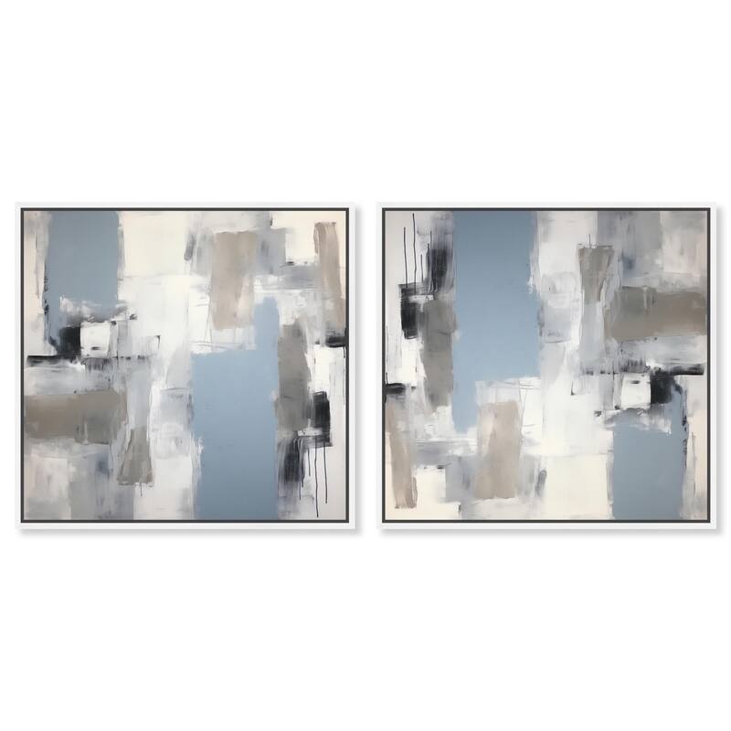 Moonlit Gold III Canvas by Art Remedy - 40" x 40" - White