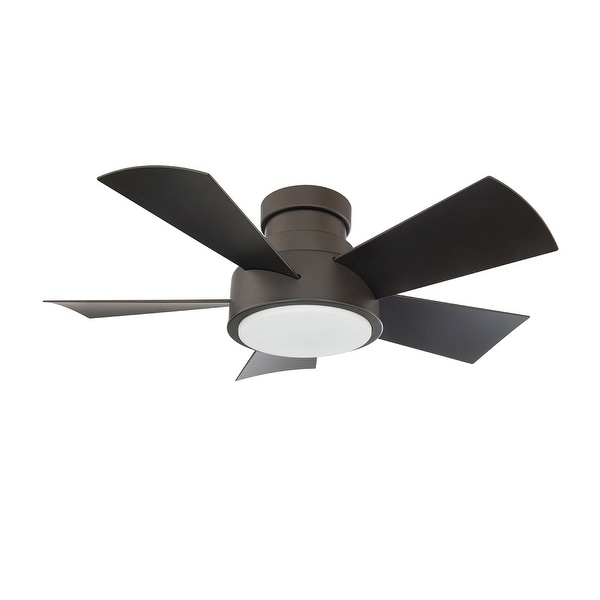 Vox 38 Inch Five Blade Indoor / Outdoor Smart Flush Mount Ceiling Fan