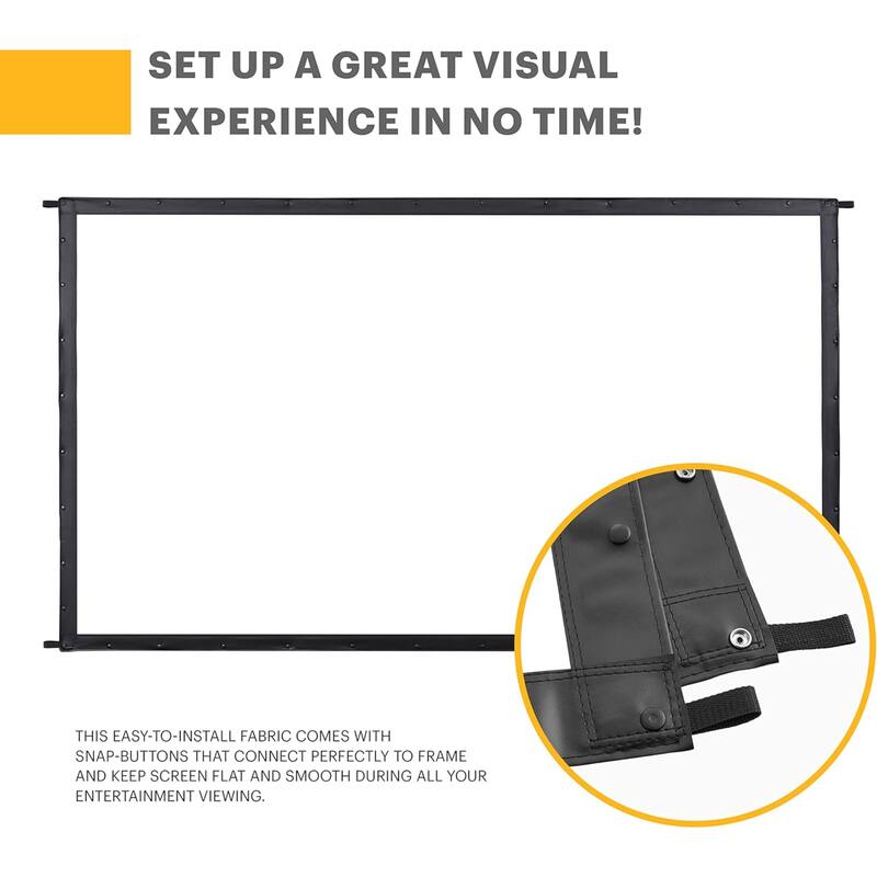 KODAK Replacement Dual Projector Screen, Fast Fold Front & Rear Backdrop