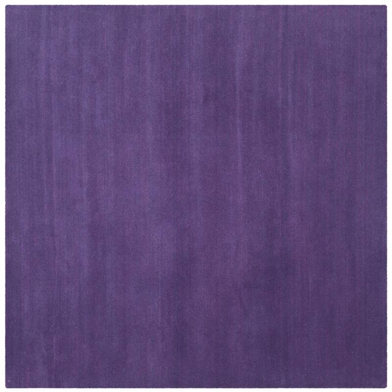 SAFAVIEH Handmade Himalaya Colorweave Plaid Modern Wool Rug - 8' Square - Purple
