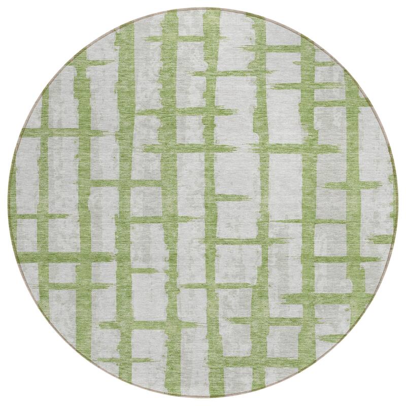 HomeRoots Striped Transitional Rectangle Outdoor Rug