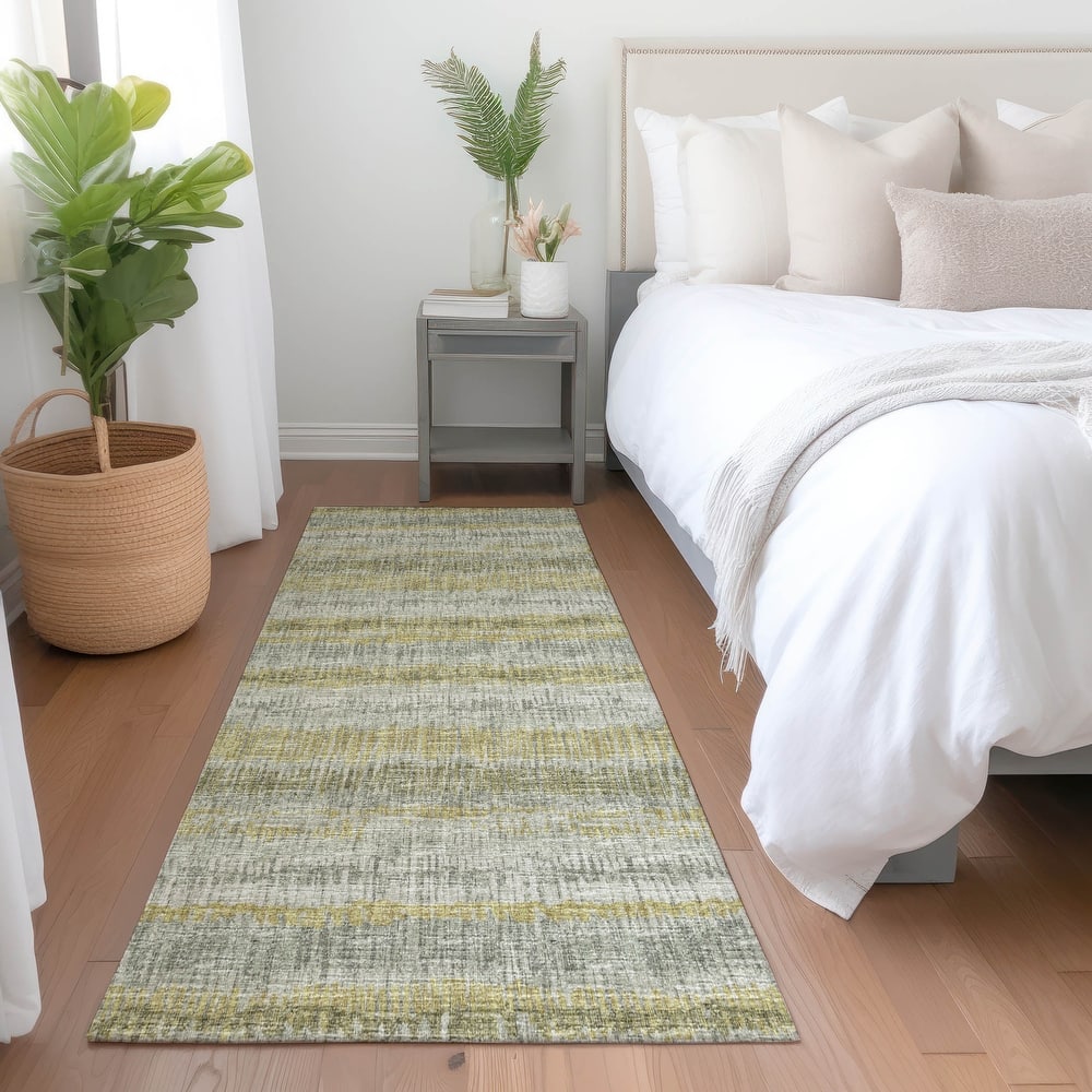 Premium Washable Super Soft Abstract Ombre Stripes Mayfield Rug