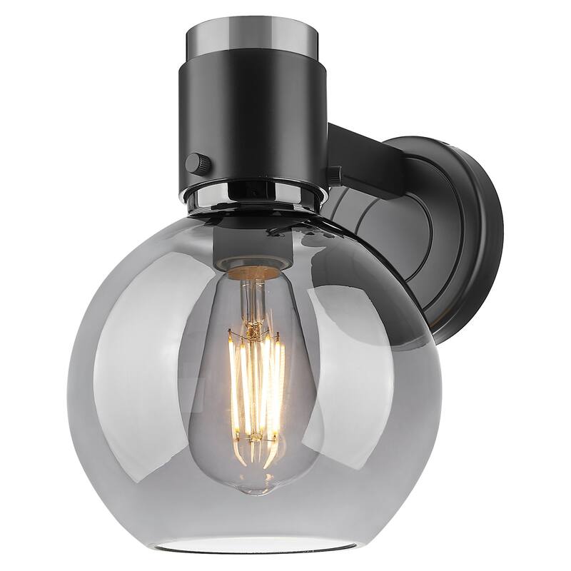 Innovations Lighting 464-1W-G464B-7SM Lawton Sphere 9" Tall Bathroom - Matte Black