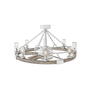 Hinkley Sawyer 36" with LED Outdoor Ceiling Fan 28" - Matte White