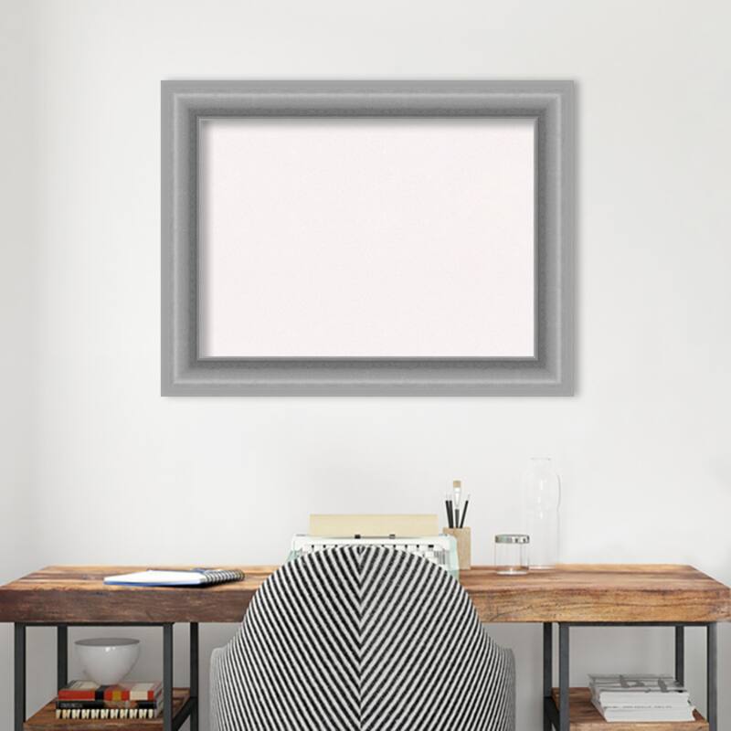 Peak Polished Nickel Framed White Corkboard Bulletin Board