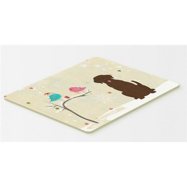 Carolines Treasures BB2528CMT Christmas Presents Between Friends Chocolate Labrador Kitchen or Bath Mat 20 x 30